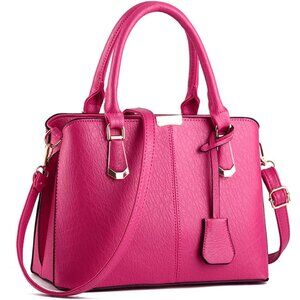 Spacious Elegant Satchel Handbag with Multiple Pockets - Perfect Gift Option